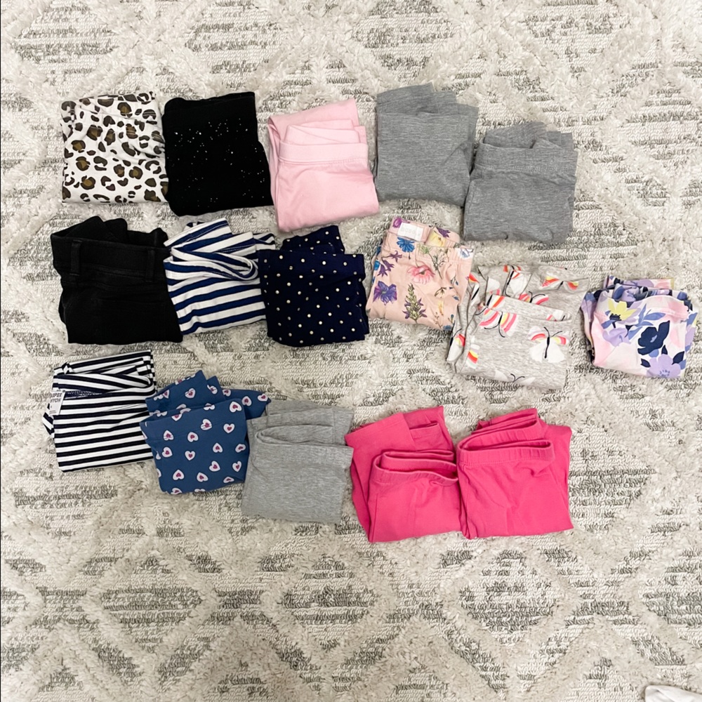 4T girls leggings bundle